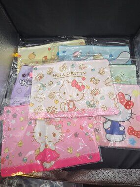 (7) Sanrio Travel Zippered Pouch Set